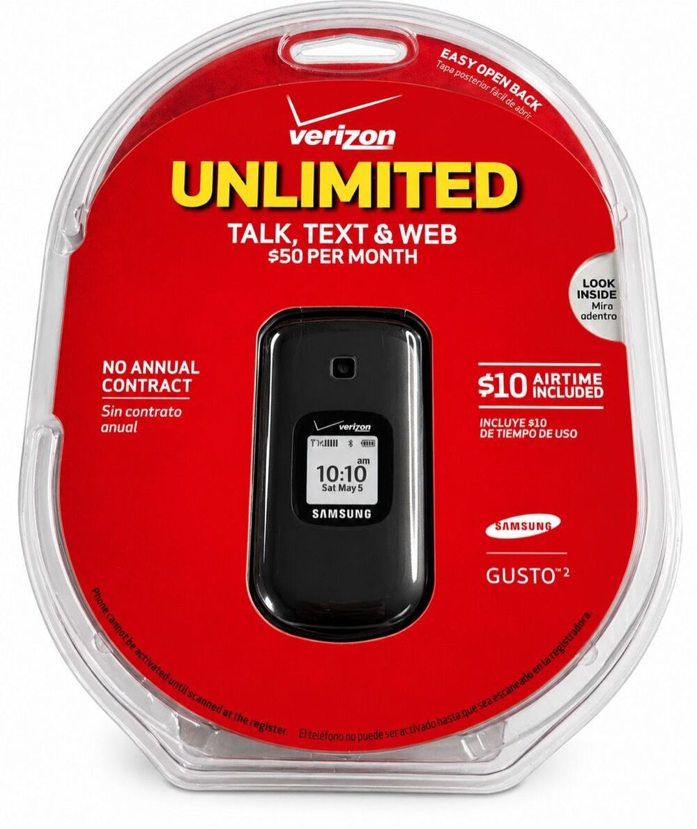 Samsung Gusto 2 SCH-U365 Gray Verizon Cell Phone -Bonus Headset
